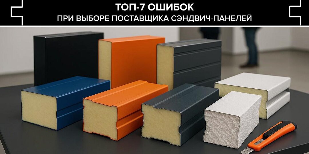 Топ-7 ошибок при выборе поставщика сэндвич-панелей