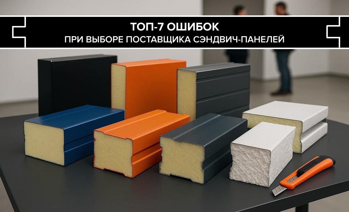 Топ-7 ошибок при выборе поставщика сэндвич-панелей