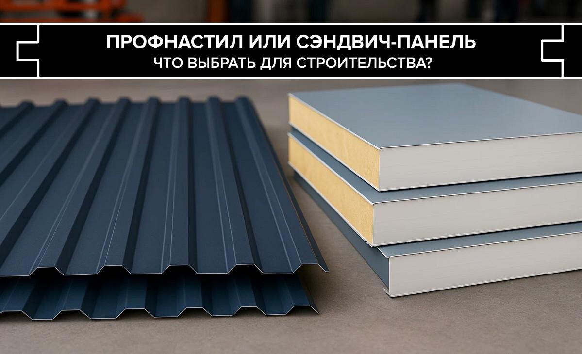 Профнастил или сэндвич-панель: что выбрать для строительства?