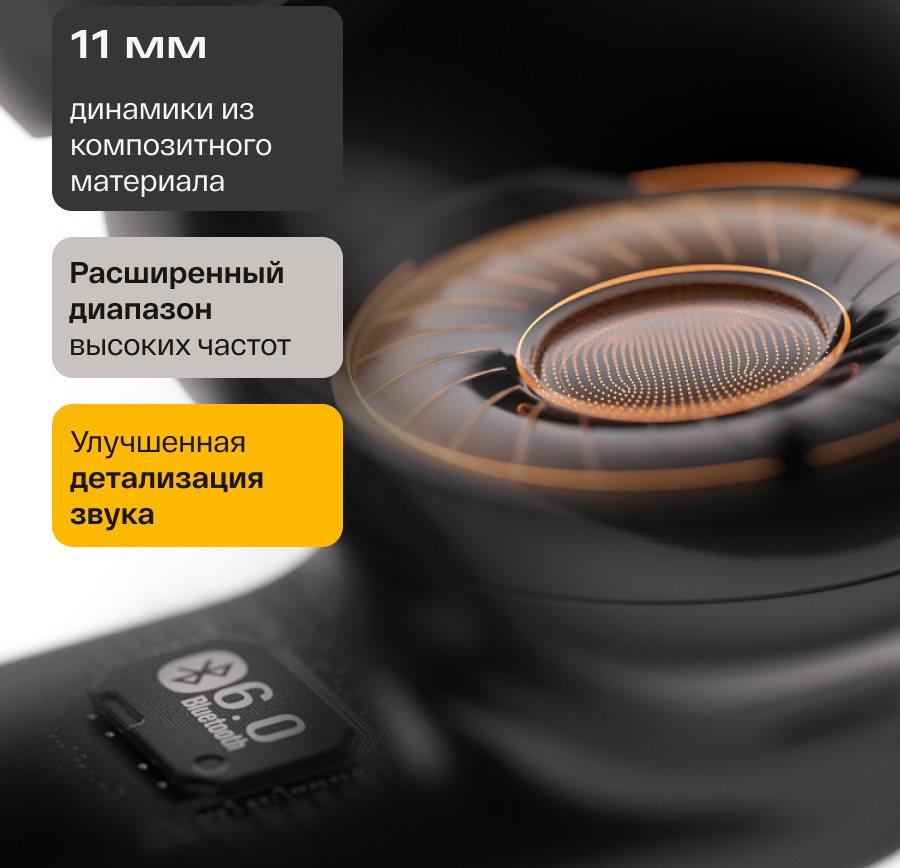 Atvel Беспроводные наушники TWS S7 Life черные