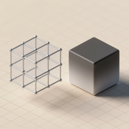 Каркас нужен, чтобы считать элементы (рёбра, вершины). Тело — чтобы считать площадь его поверхности и внутренний объём. Это два взгляда на один объект.