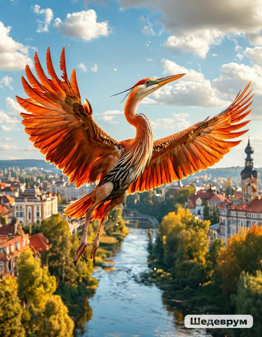 Парю над Костромой, версия Шедеврума 😊