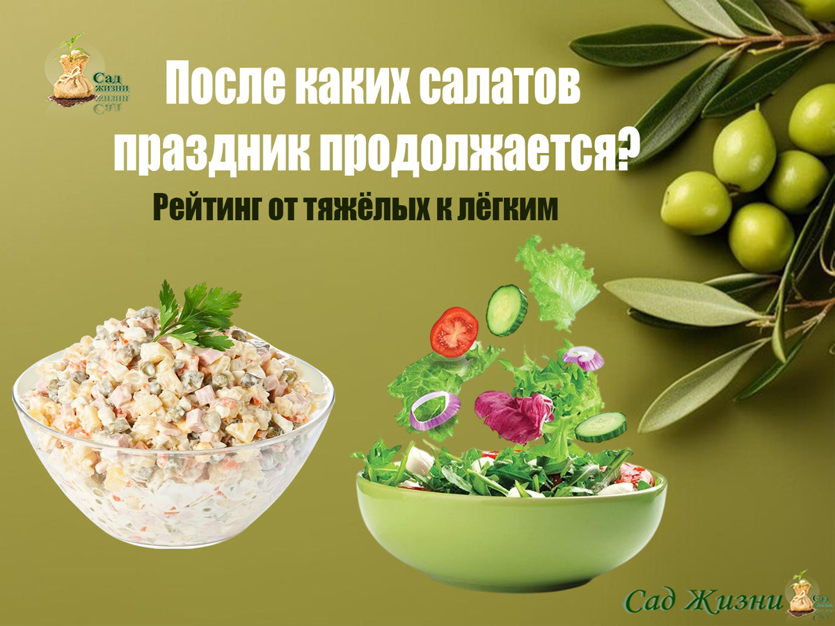 Рейтинг праздничных салатов