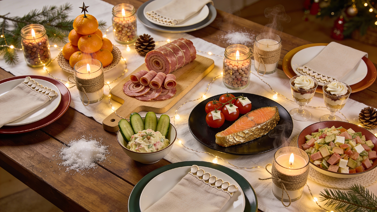 Новогодний стол, который всех сразит: мои лайфхаки сервировки без лишних трат