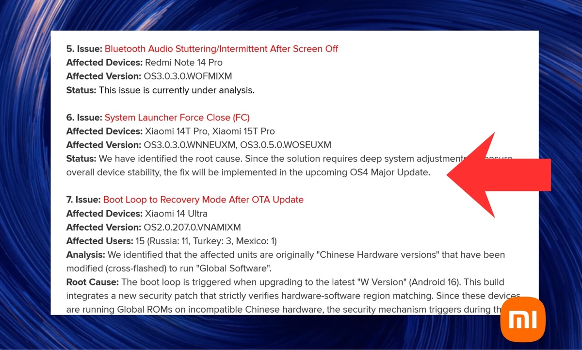    Проблемы обещают исправить, но нужно долго ждать. Изображение: xiaomiforall.com