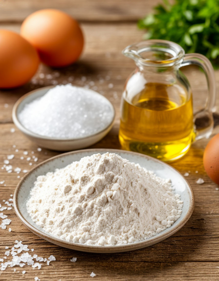 мука,сахар,расттельное масло