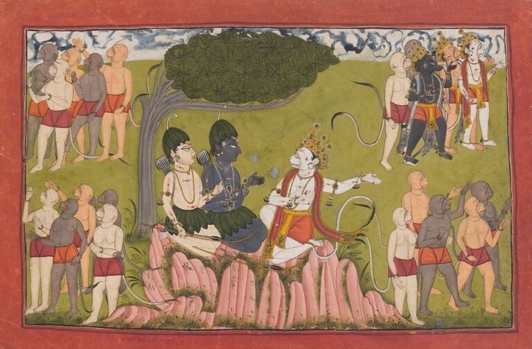 Рама и Лакшман. 1700–1710. Бруклинский музей, Нью-Йорк