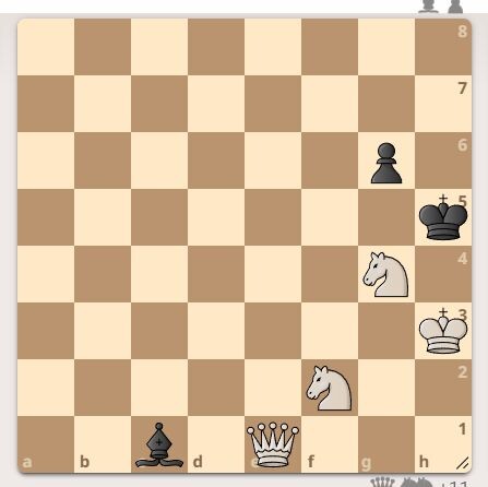 Хитрый мат в 2 хода с королём на краю, не каждый найдет