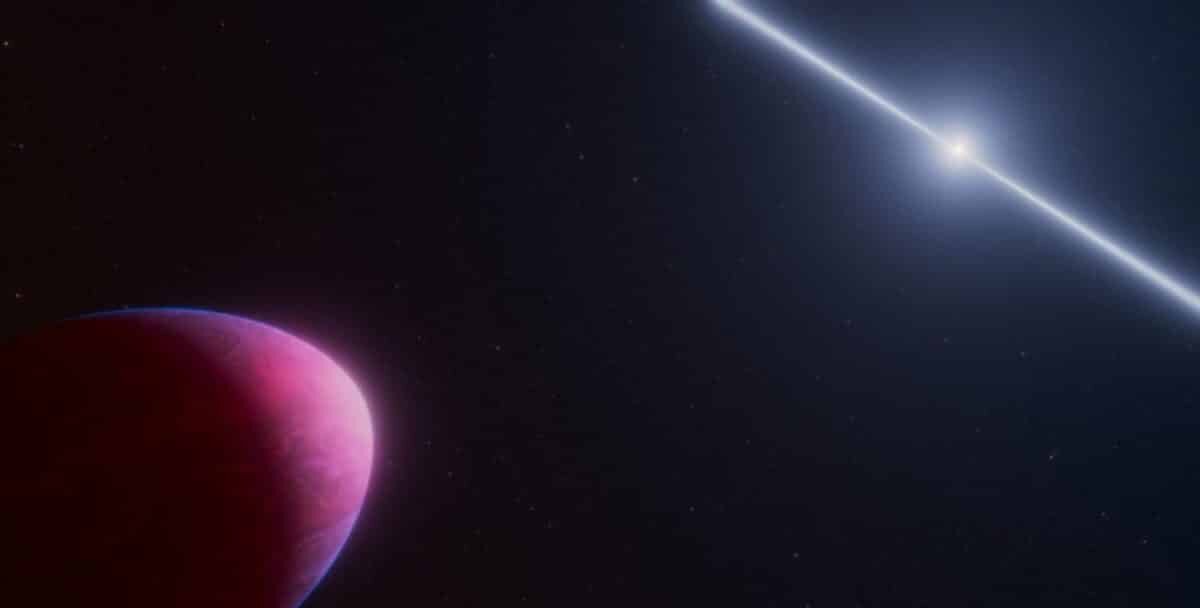    Планета с углеродной атмосферой в представлении художника / ©NASA, ESA, CSA, Ralf Crawford (STScI)