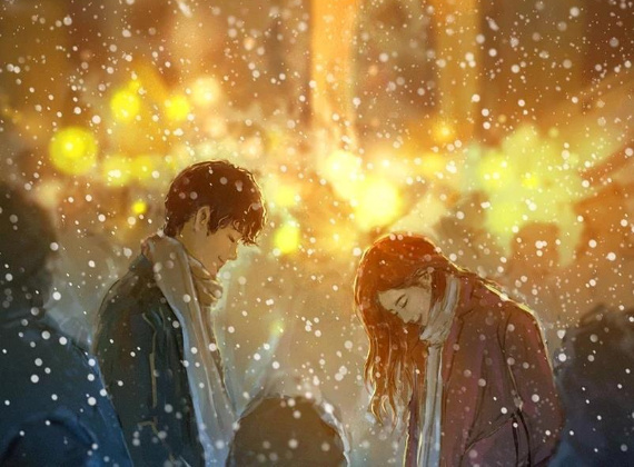 Снежная поэзия и романтика зимних вечеров в живописи художника Ли Чон Сока (Lee Jungsuk).