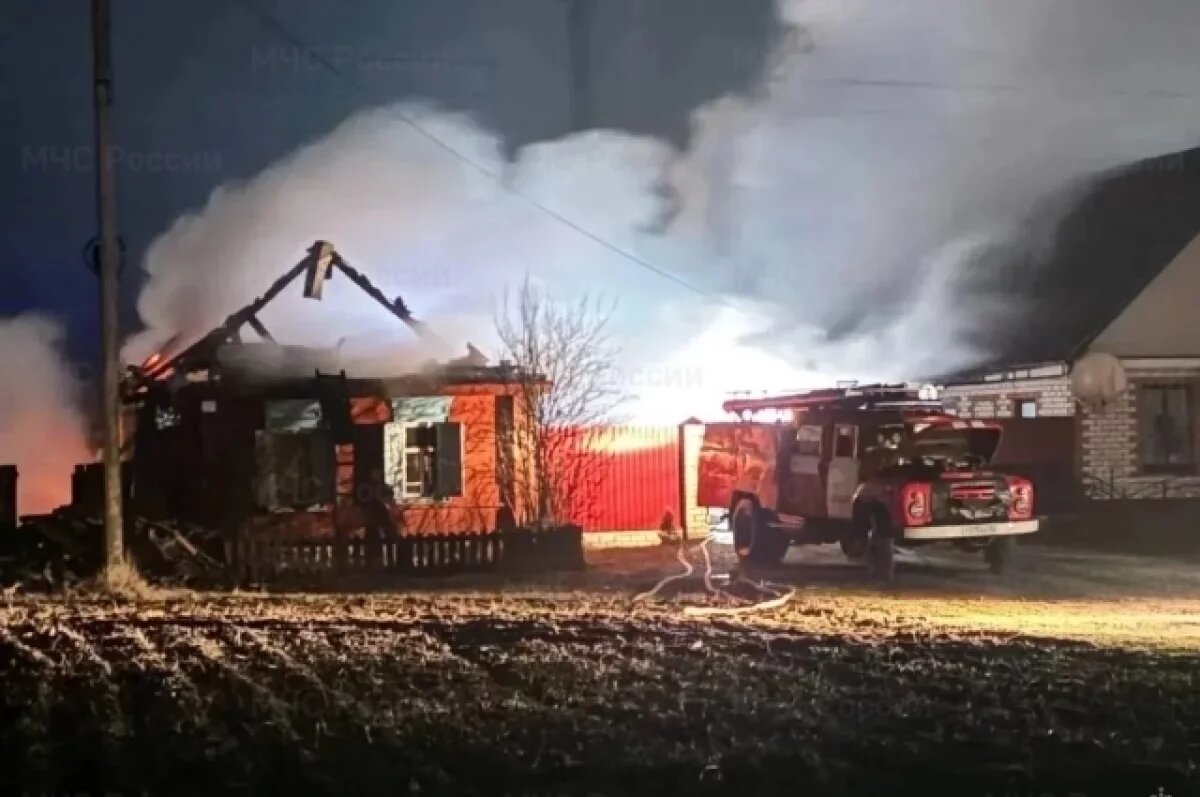    Сорокапятилетний мужчина получил травмы на пожаре в брянском поселке Вышков