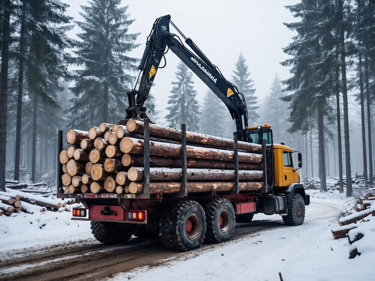     Иллюстрация на тему: "Что такое сортиментовоз"