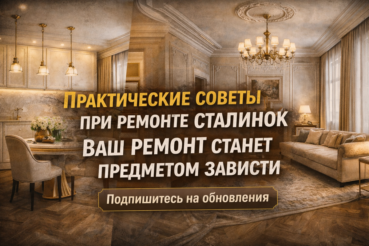 Практические советы при ремонте сталинок