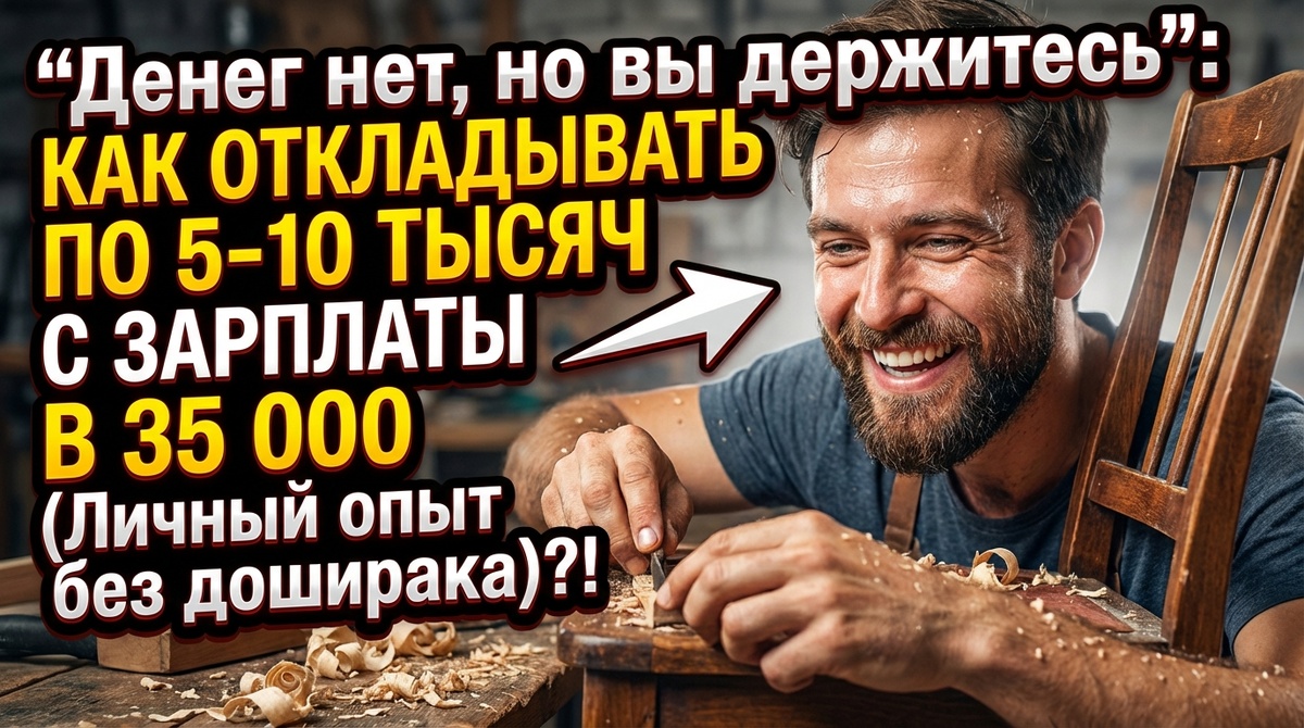 «Денег нет, но вы держитесь»: как откладывать по 5-10 тысяч с зарплаты в 35 000 (Личный опыт без доширака)