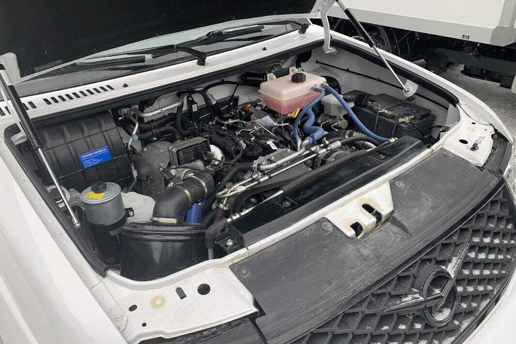 Под капотом опытного «УАЗ Патриот» двухлитровый турбодизель мощностью 136 л.с.
Фото: ИЗВЕСТИЯ/Кирилл Сазонов