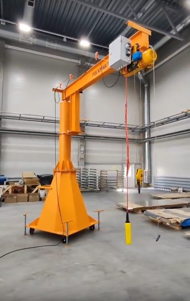 РОСКРАН: передвижной консольный кран г/п 0,5т.