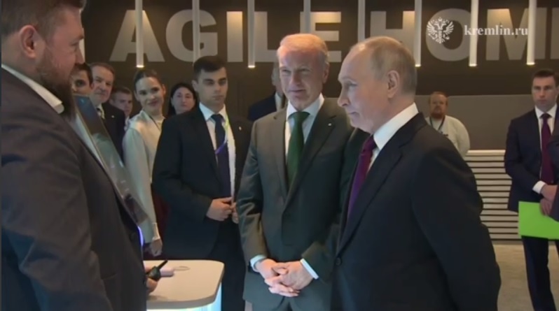 В.В.Путин на встрече с представителем компании "Яндекс"