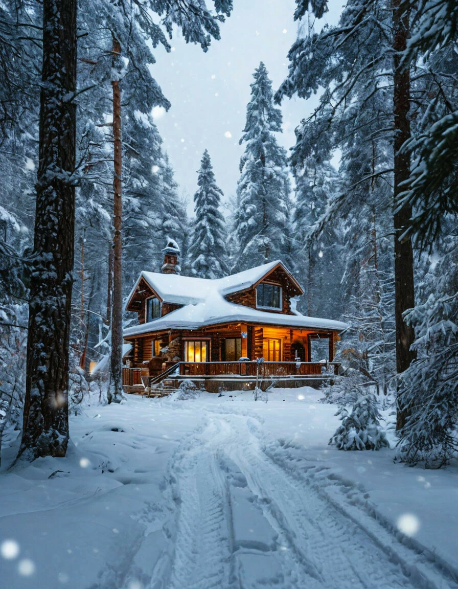 дом в деревне.