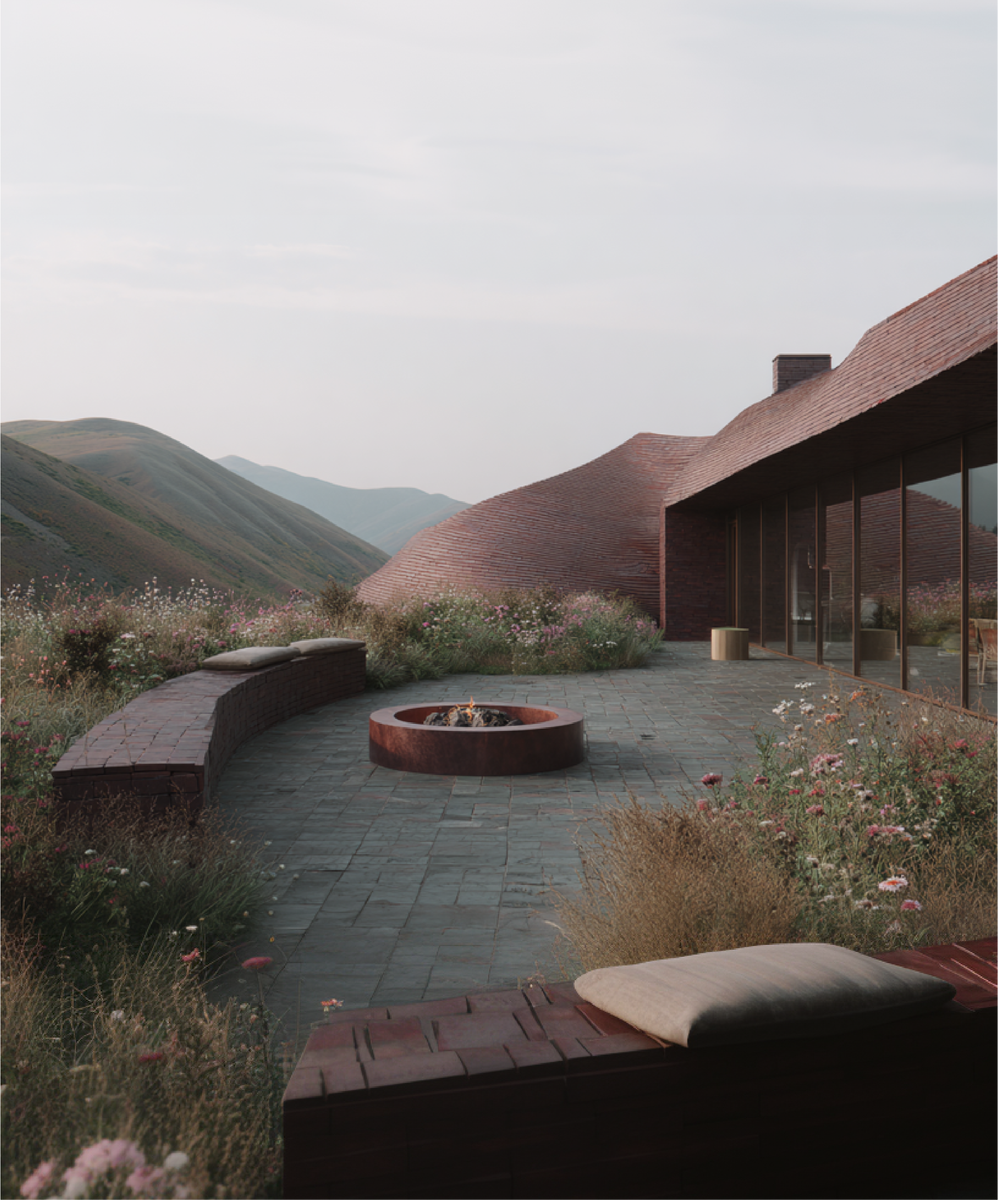 Архитектурная концепция виллы на Алтае. Рендер: KNKO