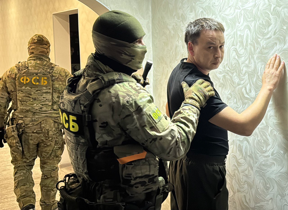 Фото очевидца задержания