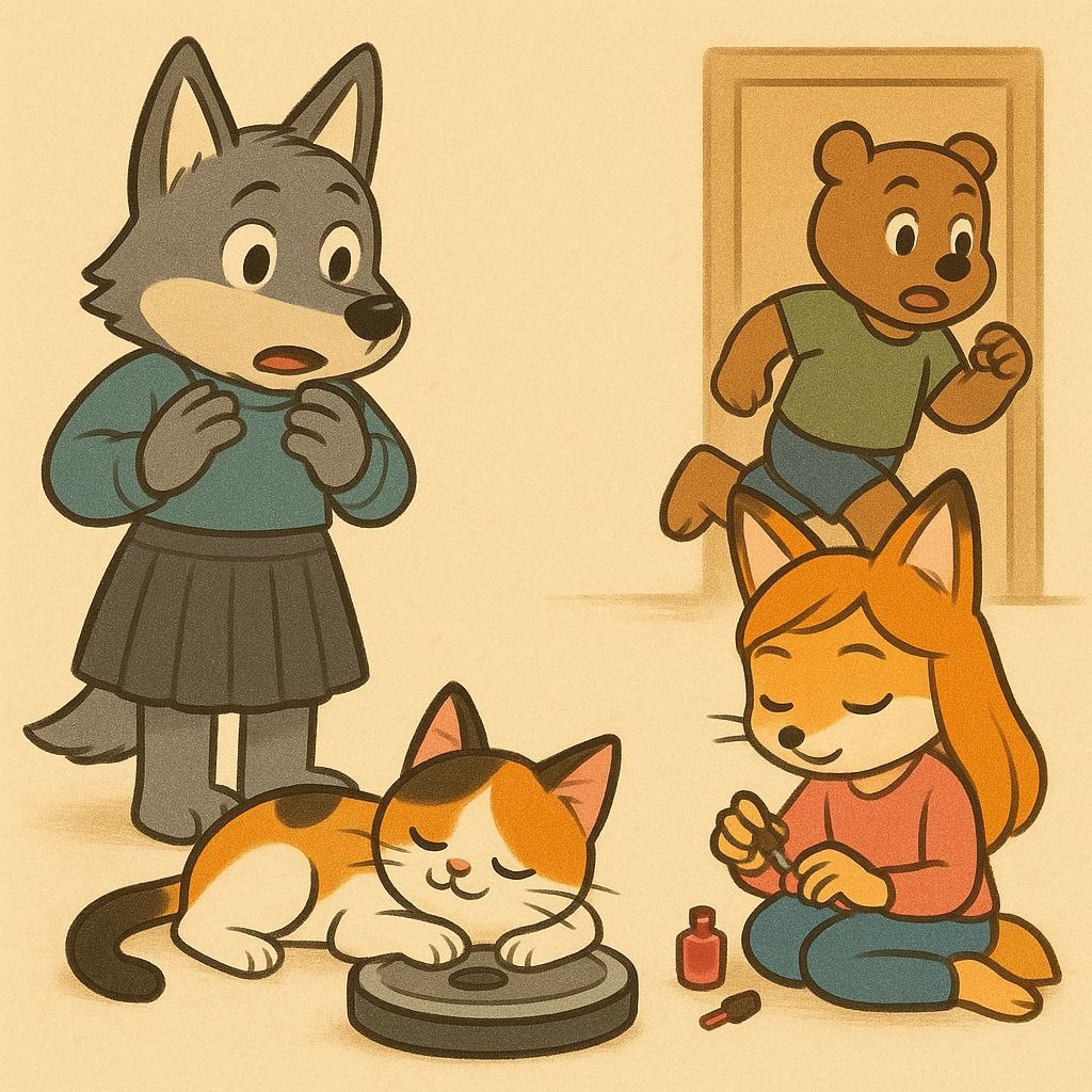 Волк 🐺 в ЮБКЕ! 😂