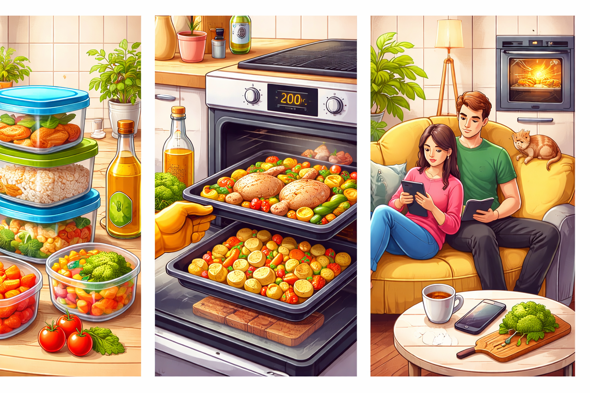 Пока еда готовится в духовке, можно спокойно отдыхать — готовка без спешки и постоянного контроля.