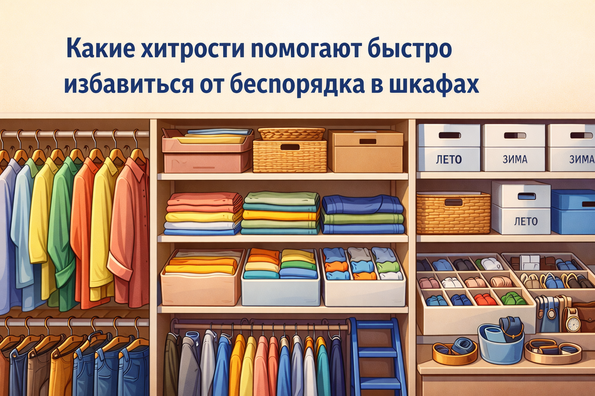 Порядок в шкафу: аккуратность и стиль