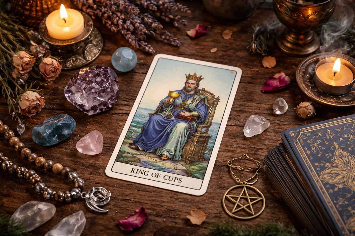 Король Чаш в отношениях — про чувства без лишних слов.