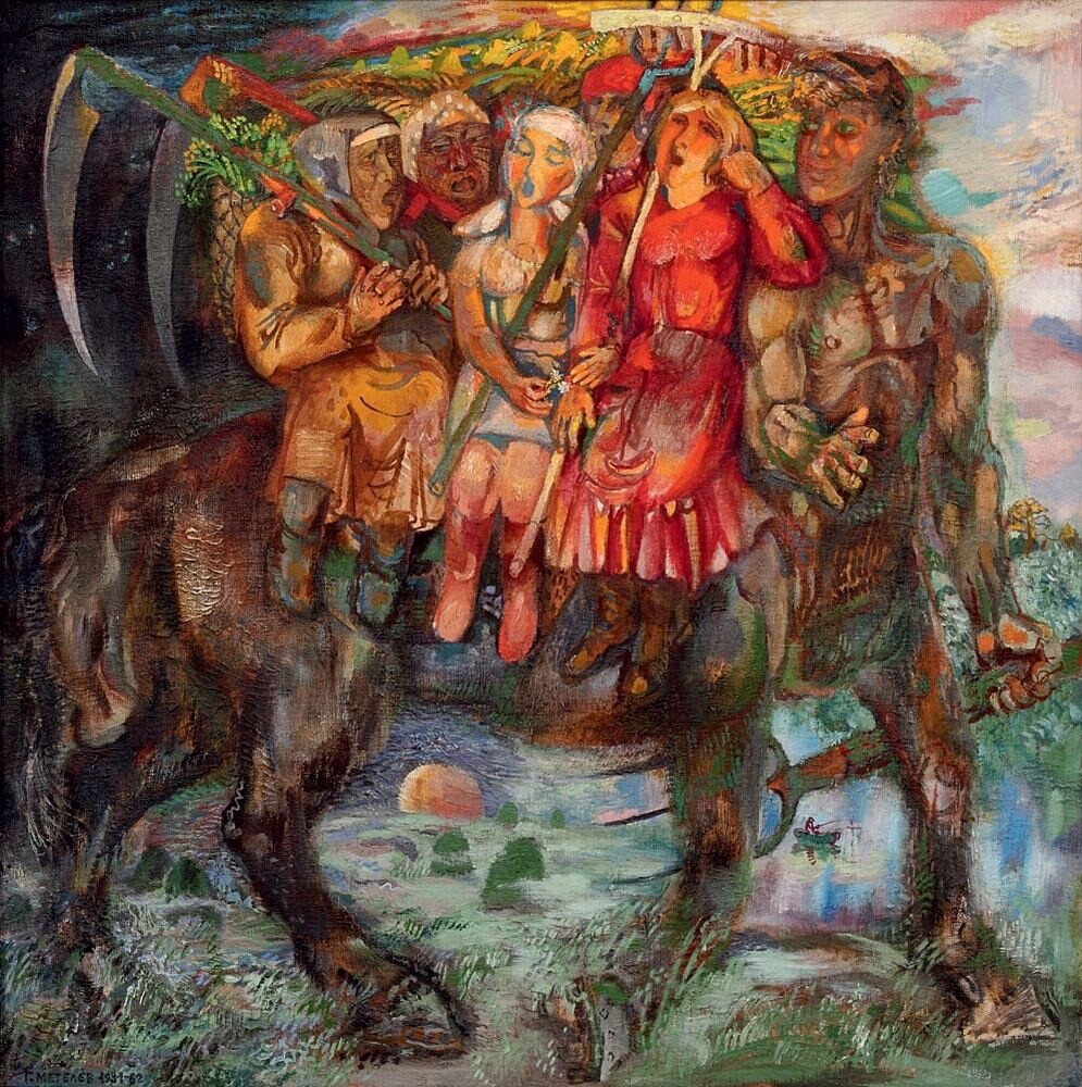 © Герман Метелёв. Вечерняя песнь. Холст, масло. 