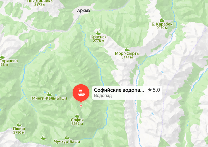 Софийские водопады