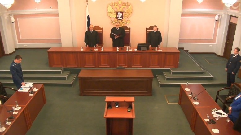 Из зала шла прямая трансляция. Скрин видео