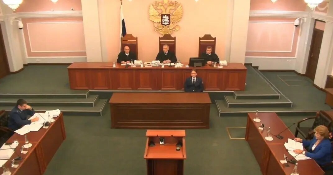 Фото трансляции заседания Верховного суда по "делу Лурье-Долина"