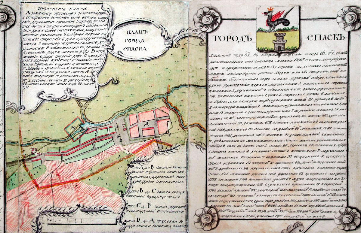 Из Геометрической карты Казанской губернии, 1796 г.