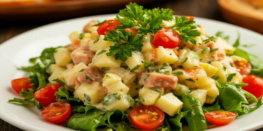 Оливье. Что делать с остатками салата после праздников.