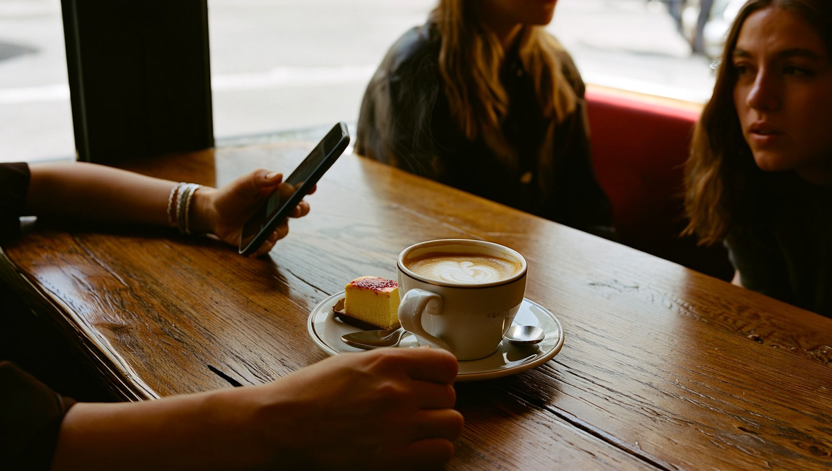 Когда камера включена, кто-то обязательно выключается. ☕📱