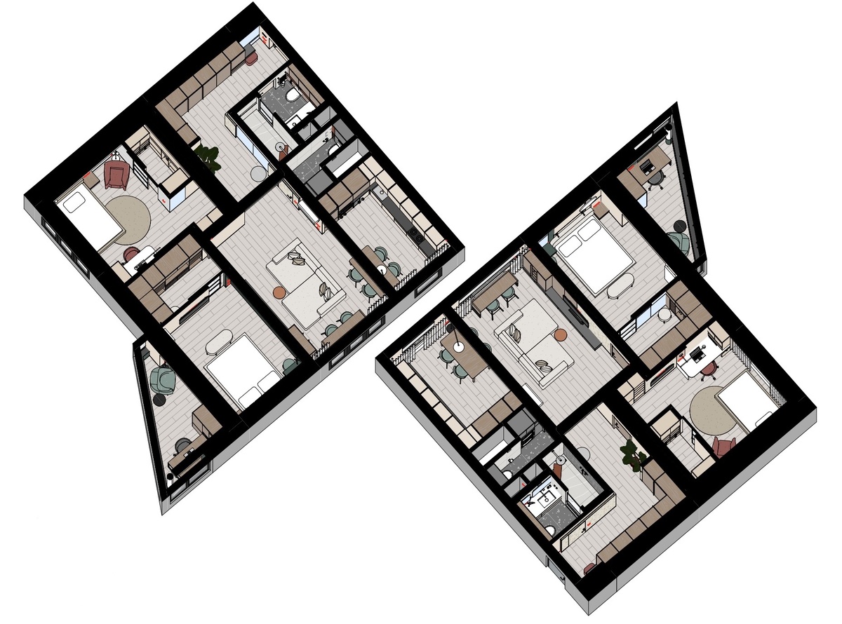 Планировочное решение Jeevaa design