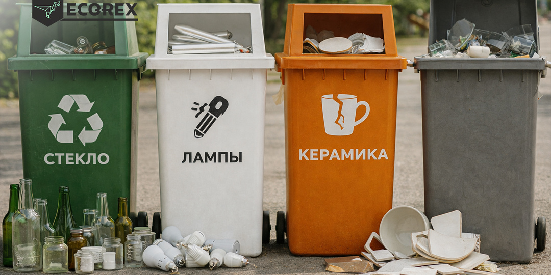 Стекло, керамика, лампы: что из этого «перерабатывается», а что нет