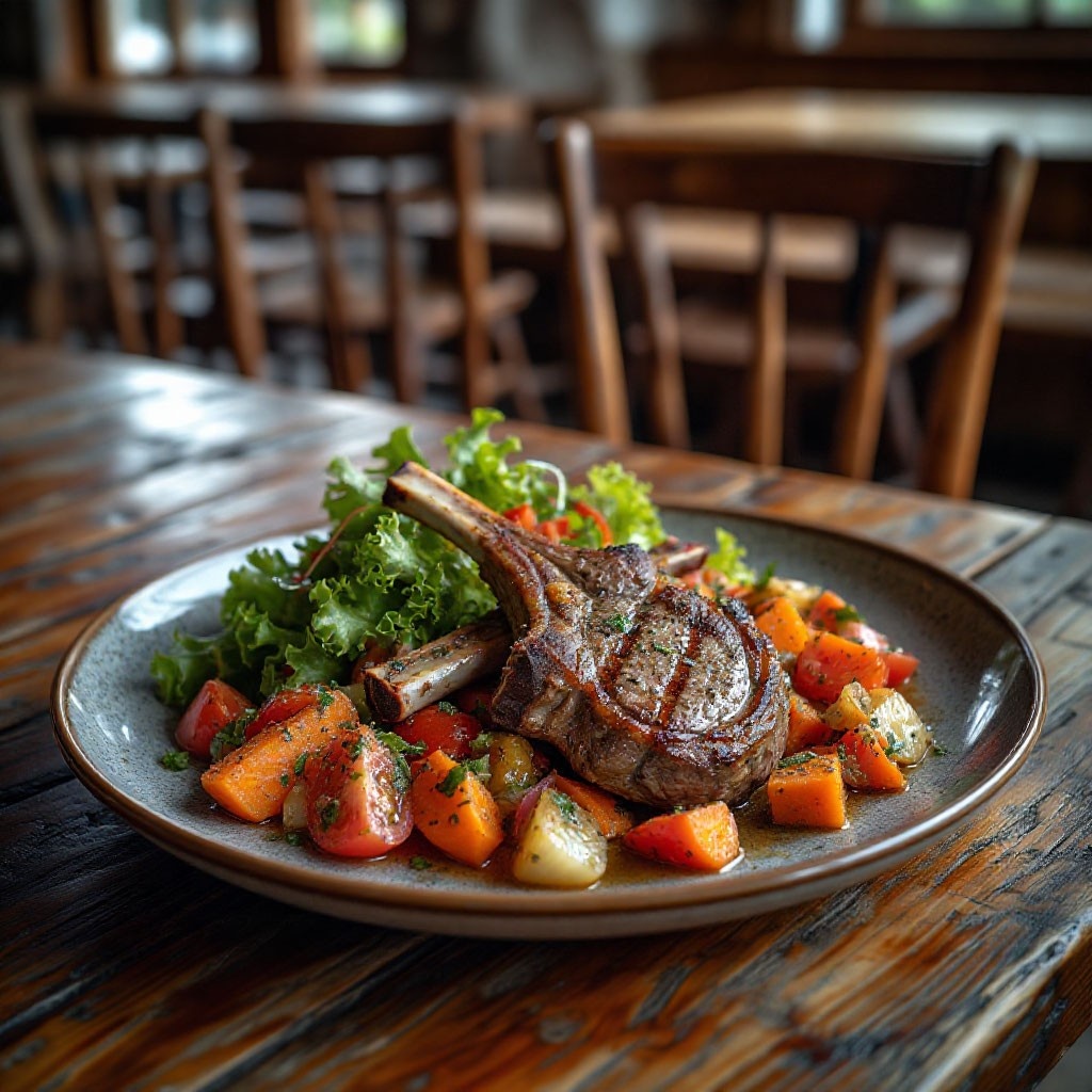 Баранина с овощами