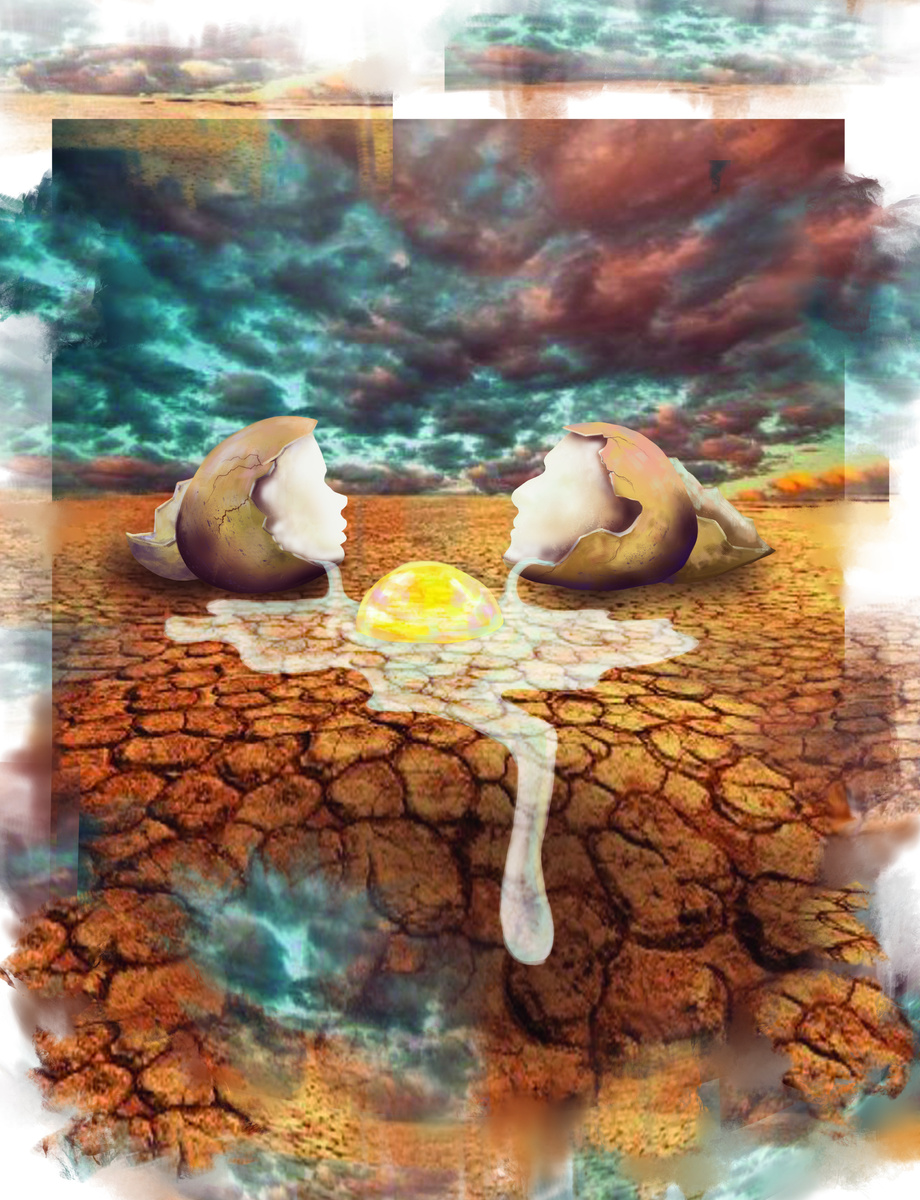 Анастасия Куницына Цифравой арт «Два одиночества»