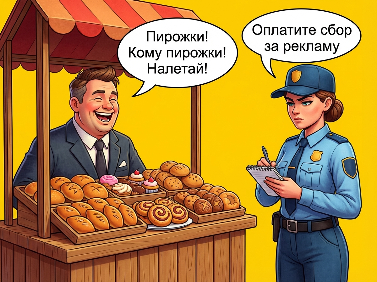 Его бы еще за нарушение тишины оштрафовать