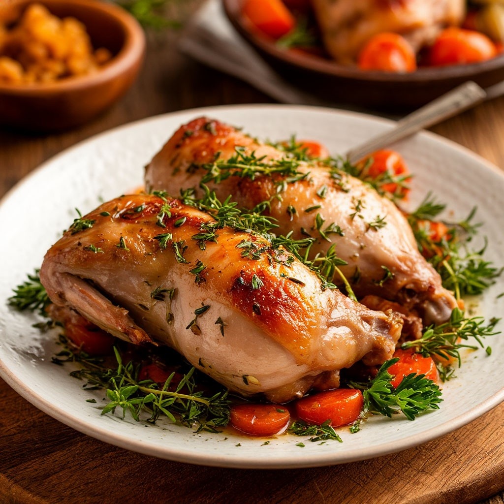 Кролик в сметане