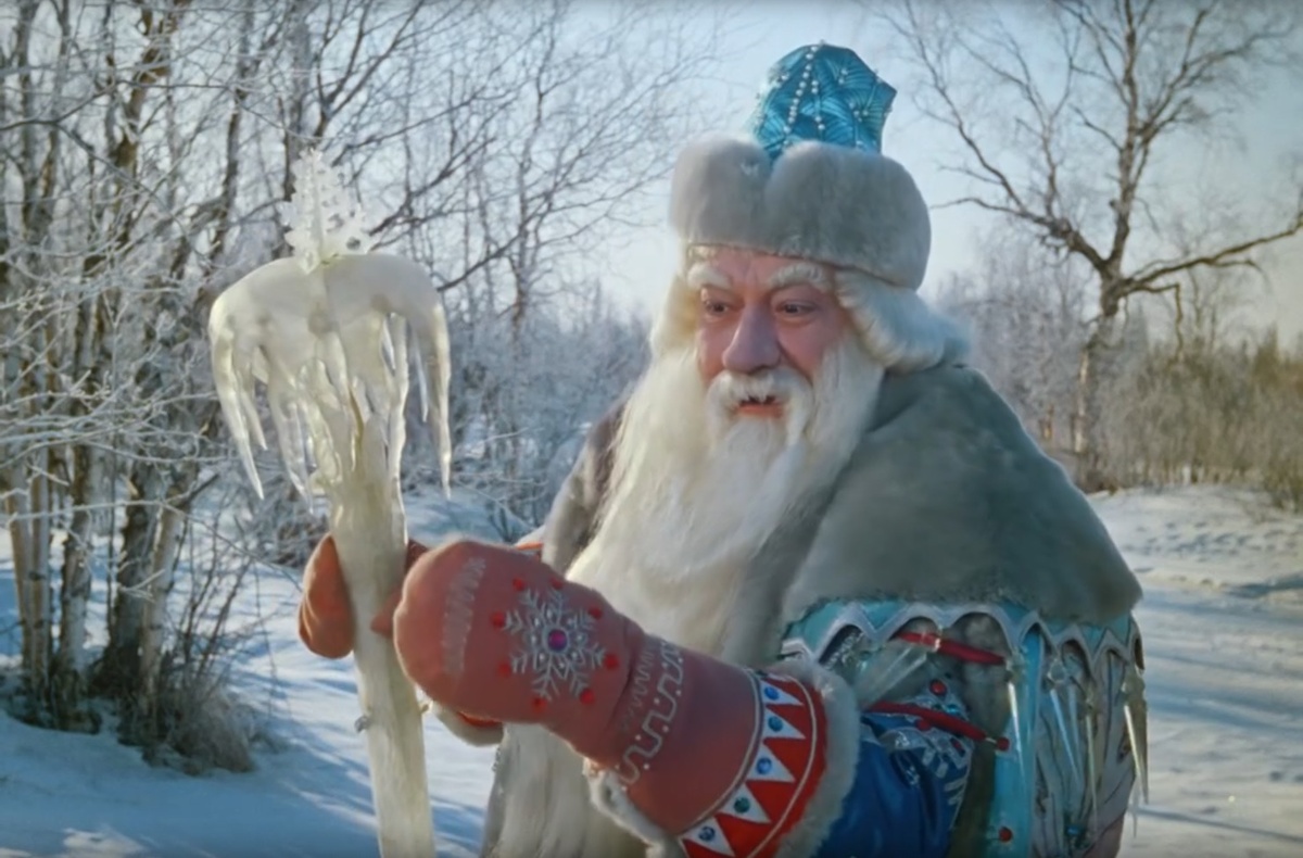 Кадр из фильма-сказки «Морозко», реж. А. Роу, 1964 г. В роли Морозко – А.Л. Хвыля 