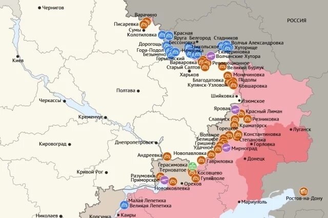    Карта боевых действий в зоне СВО на 17 декабря 2025 года