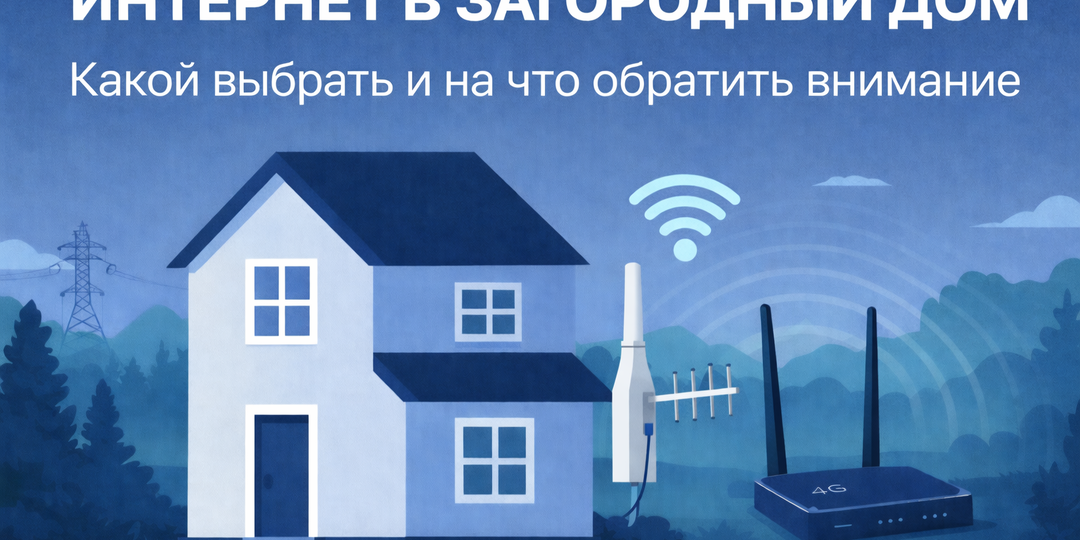 🏡 Интернет в загородный дом: какой выбрать и на что обратить внимание
