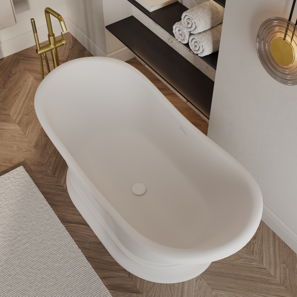 Ванна из искусственного камня Allen Brau Solid Stone Krion Classic 170x75 2.35004.21