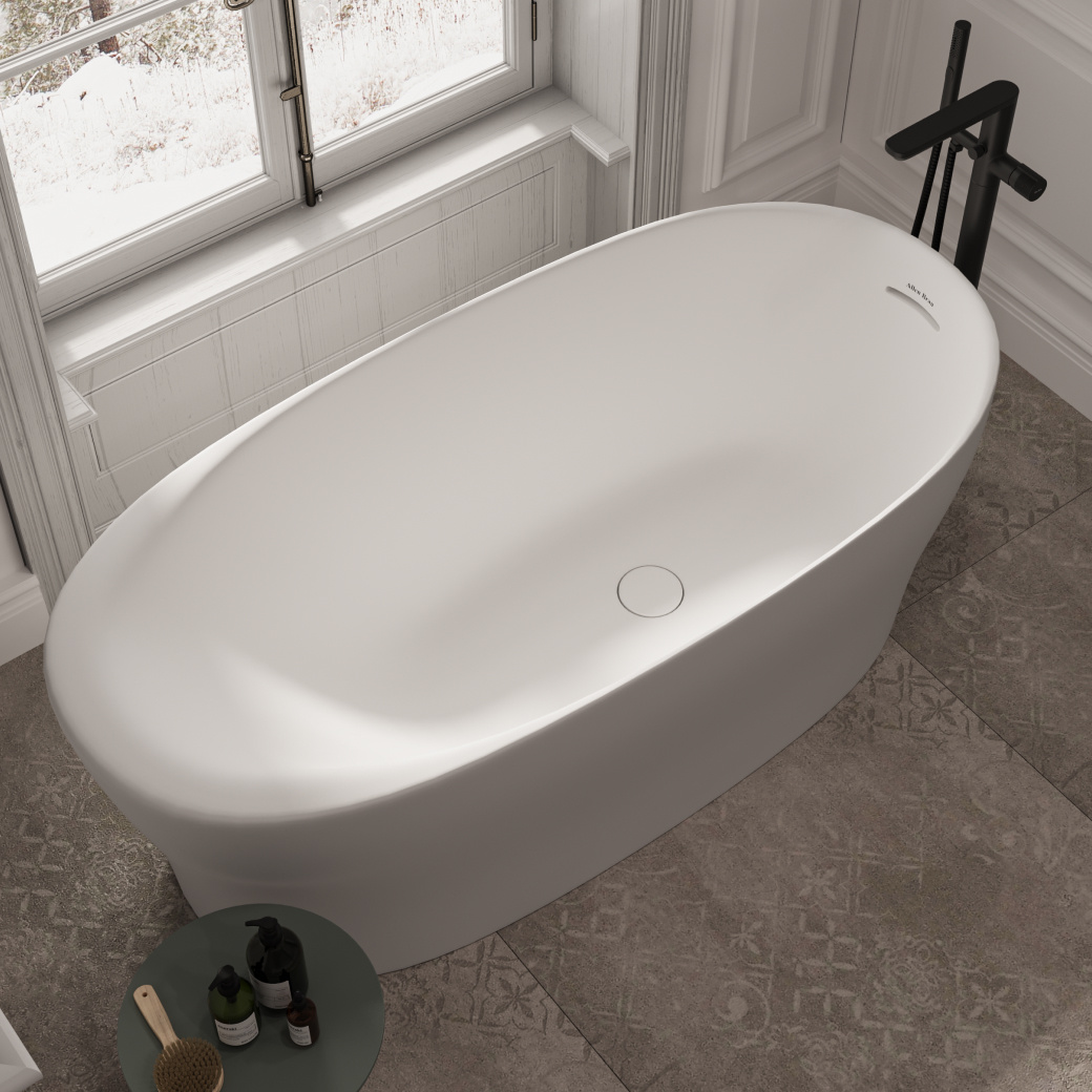 Ванна из искусственного камня Allen Brau Solid Stone Krion Neo 170x80 2.35001.21