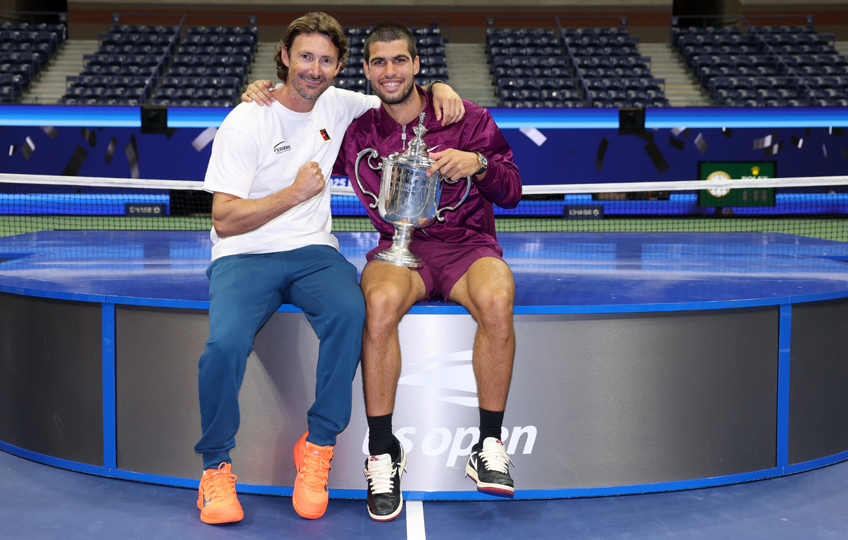    Хуан Ферреро и Карлос Алькарас  Clive Brunskill/Getty Images