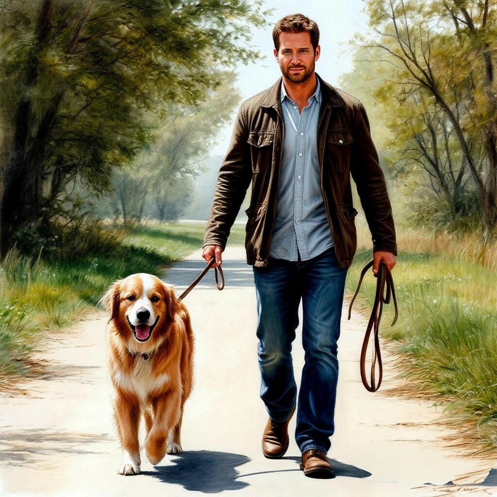 Ежедневные прогулки точно сделают здоровье лучше. Картинка создана ИИ 