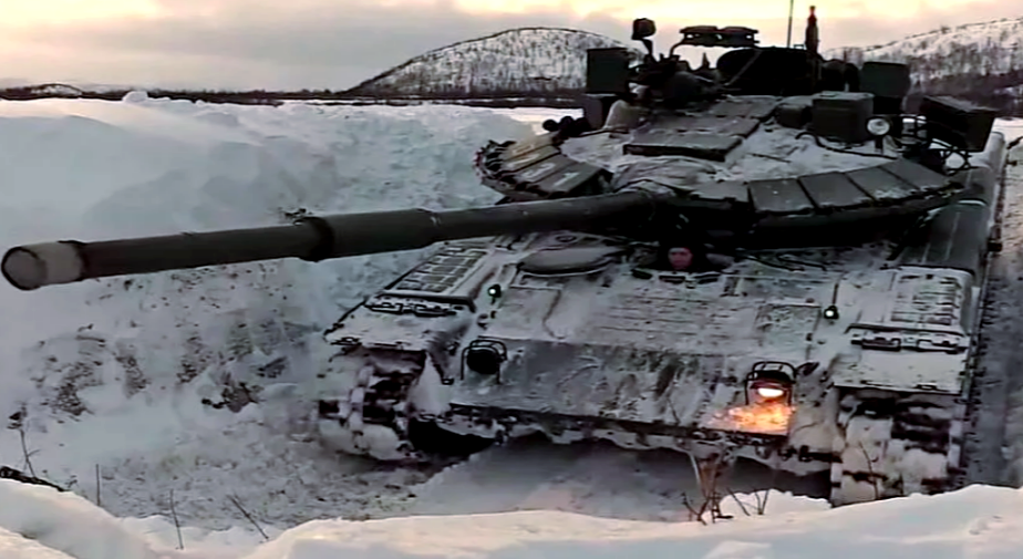 Т-80БВМ в арктических условиях