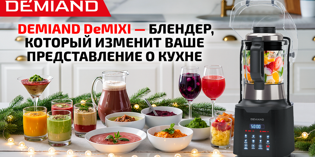 Новинка! DEMIAND DeMixi — блендер, который изменит Ваше представление о кухне ✨